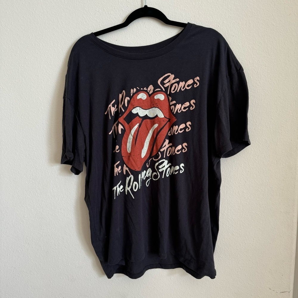 The Rolling Stones graphic band rock n roll hippie boho tee 3XL